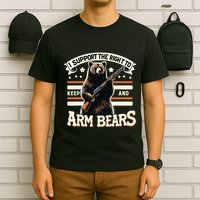 Support Right To Keep And Arm Bears Humorous Wildlife Rights T-Shirt