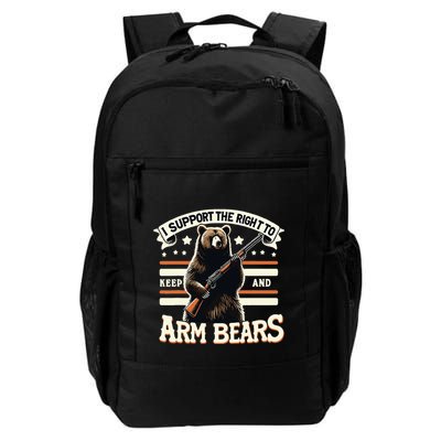 Support Right To Keep And Arm Bears Humorous Wildlife Rights Backpack