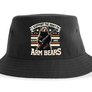 Support Right To Keep And Arm Bears Humorous Wildlife Rights Sustainable Bucket Hat