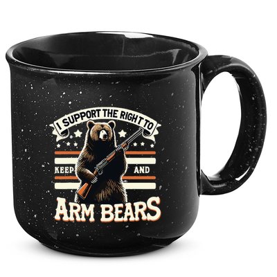 Support Right To Keep And Arm Bears Humorous Wildlife Rights 15oz Campfire Ceramic Mug