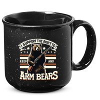Support Right To Keep And Arm Bears Humorous Wildlife Rights 15oz Campfire Ceramic Mug