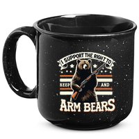 Support Right To Keep And Arm Bears Humorous Wildlife Rights 15oz Campfire Ceramic Mug