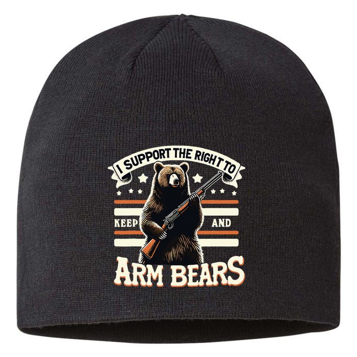 Support Right To Keep And Arm Bears Humorous Wildlife Rights Sustainable Beanie
