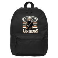 Support Right To Keep And Arm Bears Humorous Wildlife Rights 16 in Basic Backpack