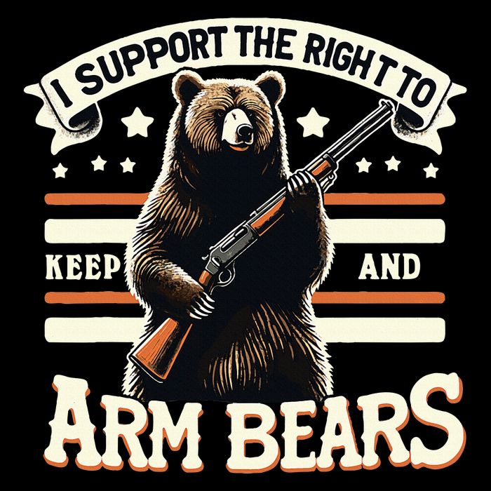Support Right To Keep And Arm Bears Humorous Wildlife Rights 16 in Basic Backpack