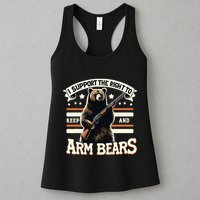 Support Right To Keep And Arm Bears Humorous Wildlife Rights Womens Tank Top