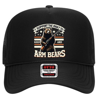 Support Right To Keep And Arm Bears Humorous Wildlife Rights Trucker Hat
