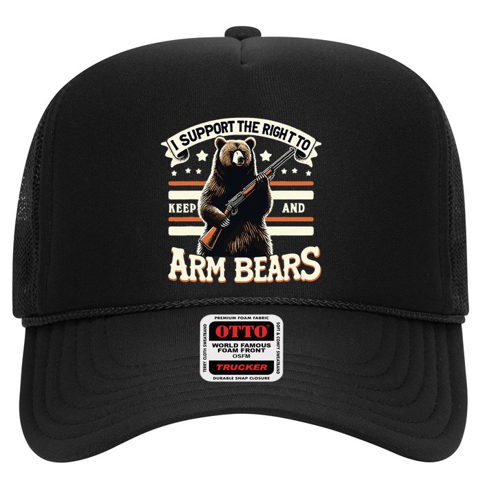 Support Right To Keep And Arm Bears Humorous Wildlife Rights Trucker Hat