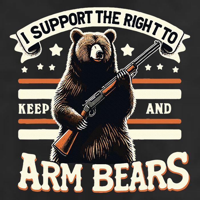 Support Right To Keep And Arm Bears Humorous Wildlife Rights Trucker Hat