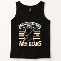 Support Right To Keep And Arm Bears Humorous Wildlife Rights Tank Top