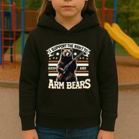 Support Right To Keep And Arm Bears Humorous Wildlife Rights Kids Hoodie