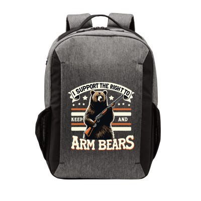 Support Right To Keep And Arm Bears Humorous Wildlife Rights Vector Backpack