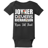 ShaCarri Run Tell That Track And Field Running Baby Bodysuit