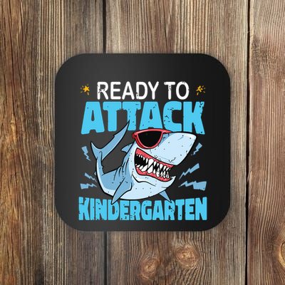 Shark Ready To Attack Kindergarten First Day Of School Coaster