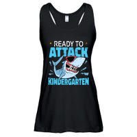 Shark Ready To Attack Kindergarten First Day Of School Ladies Essential Flowy Tank