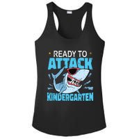 Shark Ready To Attack Kindergarten First Day Of School Ladies PosiCharge Competitor Racerback Tank