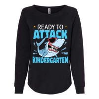 Shark Ready To Attack Kindergarten First Day Of School Womens California Wash Sweatshirt