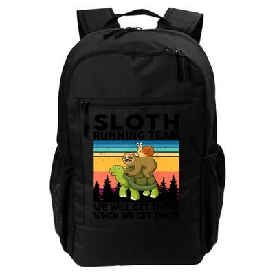 Sloth Running Team Women Men Gift Funny Running Backpack