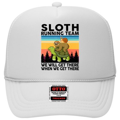 Sloth Running Team Women Men Gift Funny Running Trucker Hat