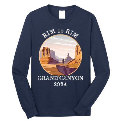 South Rim To North Rim Grand Canyon National Park Hiking Long Sleeve Shirt