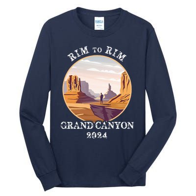 South Rim To North Rim Grand Canyon National Park Hiking Tall Long Sleeve T-Shirt