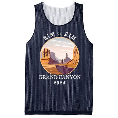 South Rim To North Rim Grand Canyon National Park Hiking Mesh Reversible Basketball Jersey Tank