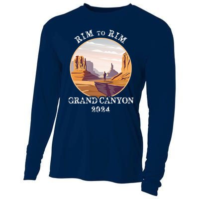 South Rim To North Rim Grand Canyon National Park Hiking Cooling Performance Long Sleeve Crew