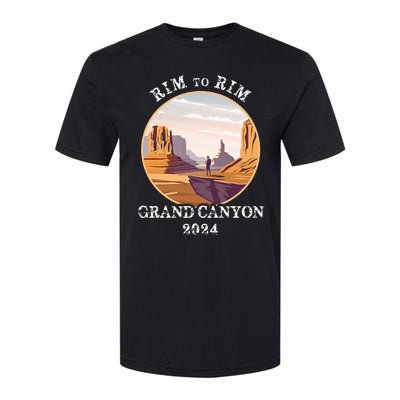 South Rim To North Rim Grand Canyon National Park Hiking Softstyle CVC T-Shirt