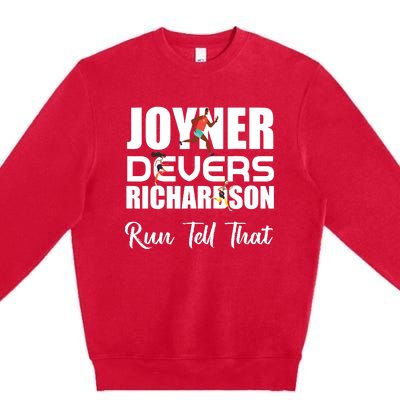 Shacarri Run Tell That Track And Field Running Premium Crewneck Sweatshirt