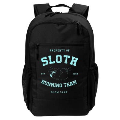 Sloth Running Team Athletic Slow Department Daily Commute Backpack