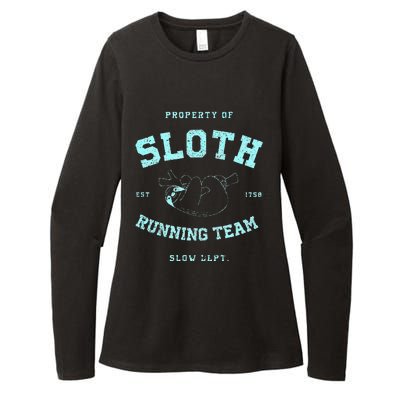 Sloth Running Team Athletic Slow Department Womens CVC Long Sleeve Shirt