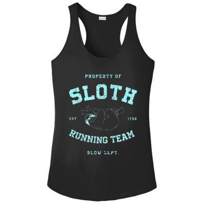 Sloth Running Team Athletic Slow Department Ladies PosiCharge Competitor Racerback Tank