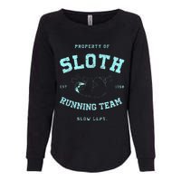 Sloth Running Team Athletic Slow Department Womens California Wash Sweatshirt