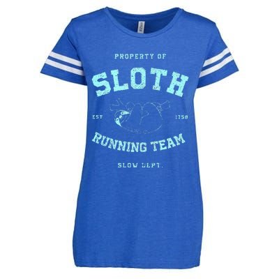 Sloth Running Team Athletic Slow Department Enza Ladies Jersey Football T-Shirt