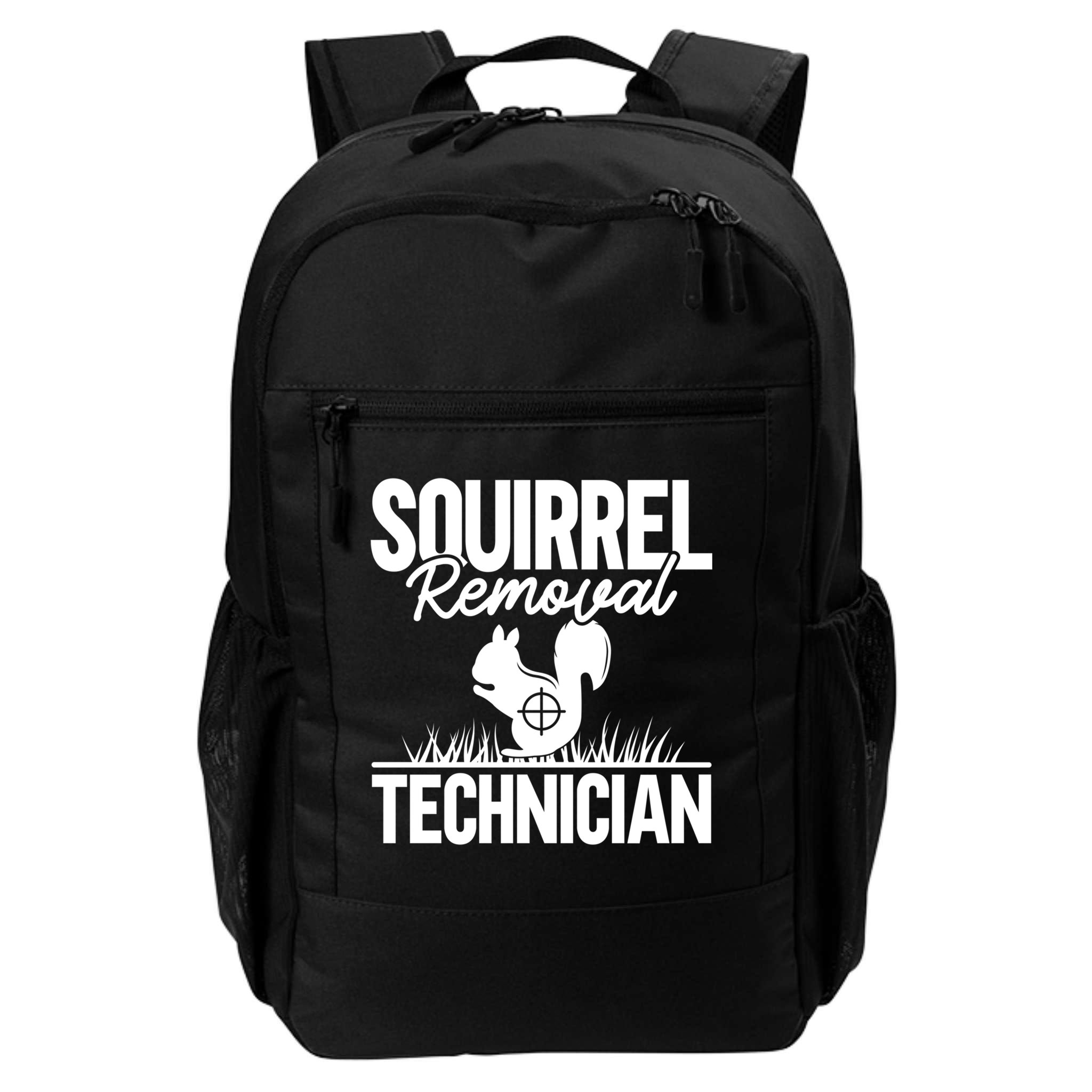 Squirrel Removal Technician Funny Squirrel Hunting Gift Backpack