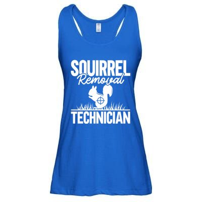 Squirrel Removal Technician Funny Squirrel Hunting Gift Ladies Essential Flowy Tank