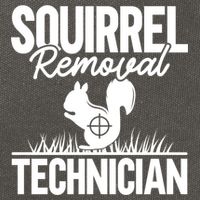 Squirrel Removal Technician Funny Squirrel Hunting Gift Cotton Canvas Backpack