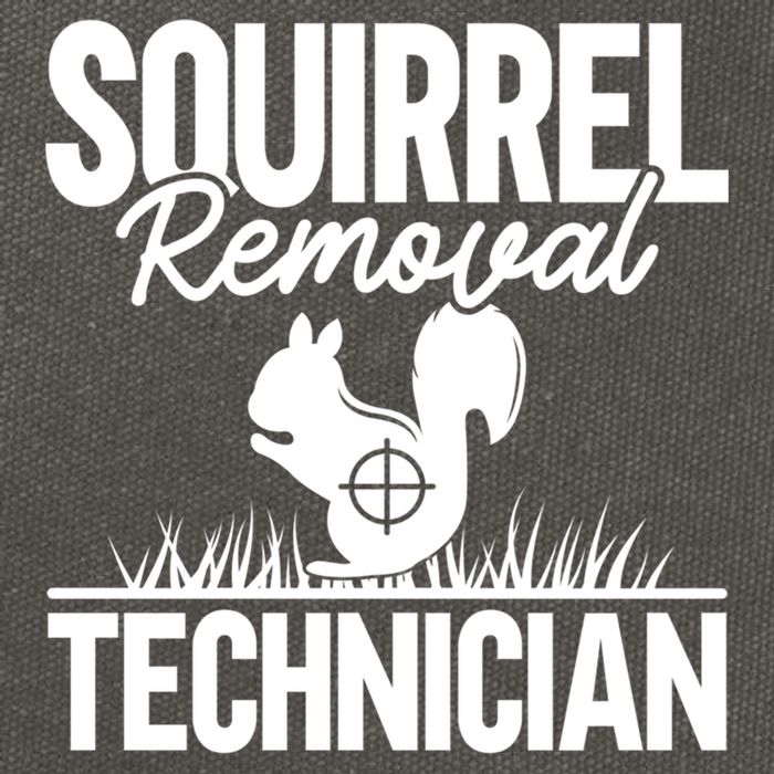 Squirrel Removal Technician Funny Squirrel Hunting Gift Cotton Canvas Backpack