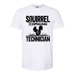 Squirrel Removal Technician Funny Squirrel Hunting Gift Softstyle CVC T-Shirt