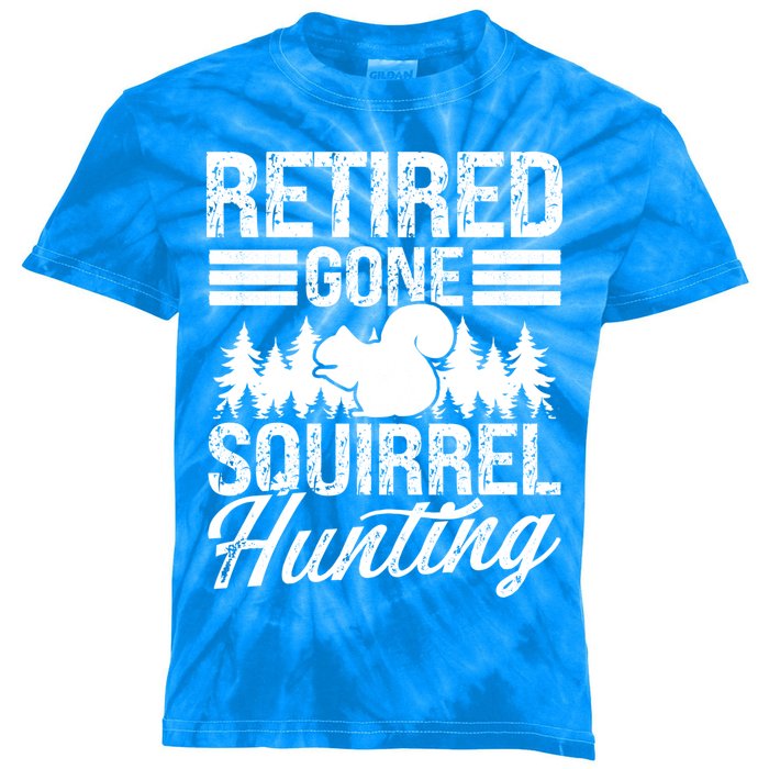 Squirrel Removal Technician Retiret Squirrel Hunter Gift Kids Tie-Dye T-Shirt