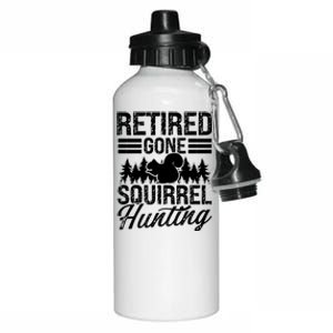 Squirrel Removal Technician Retiret Squirrel Hunter Gift Aluminum Water Bottle