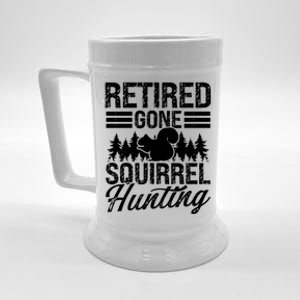 Squirrel Removal Technician Retiret Squirrel Hunter Gift Beer Stein