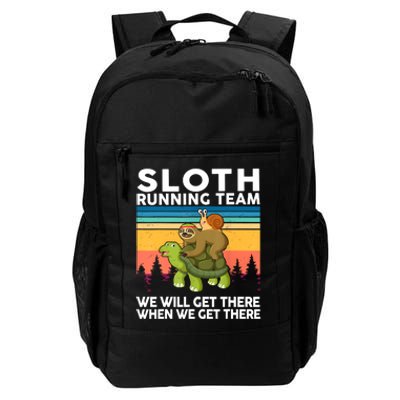 Sloth Running Team Women Men Gift Funny Running Daily Commute Backpack