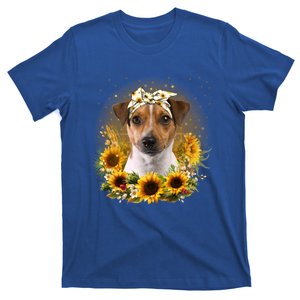 Sunflower Rat Terrier Dog Mothers Day Gift T-Shirt