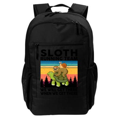 Sloth Running Team Women Men Gift Funny Running Backpack