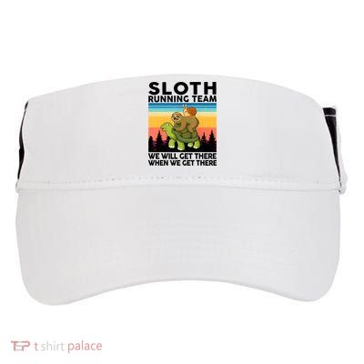 Sloth Running Team Women Men Gift Funny Running Adult Drive Performance Visor