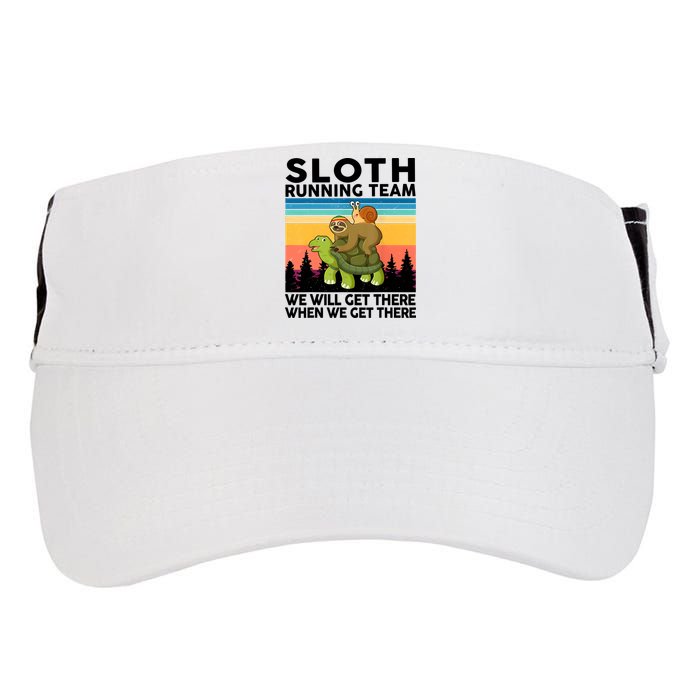 Sloth Running Team Women Men Gift Funny Running Adult Drive Performance Visor