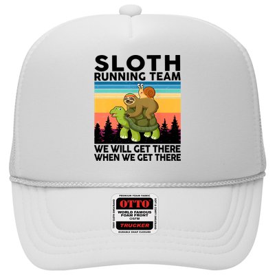 Sloth Running Team Women Men Gift Funny Running Trucker Hat