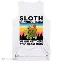 Sloth Running Team Women Men Gift Funny Running Tank Top