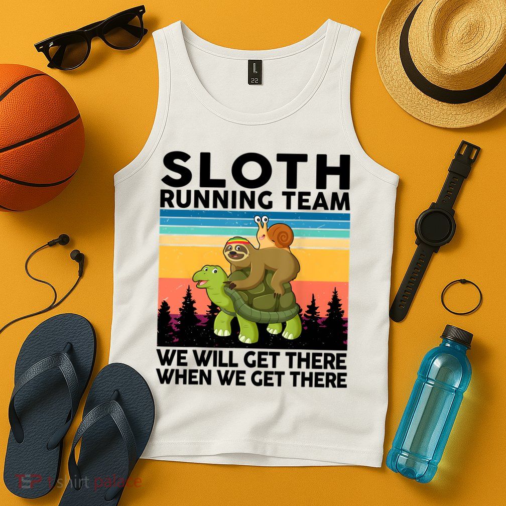 Sloth Running Team Women Men Gift Funny Running Tank Top